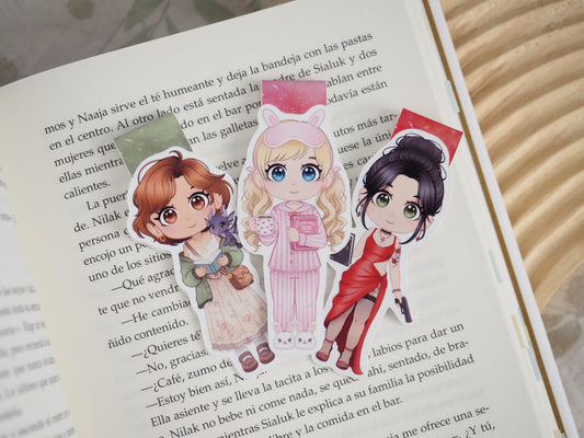 Marcapáginas lectoras🌸📖