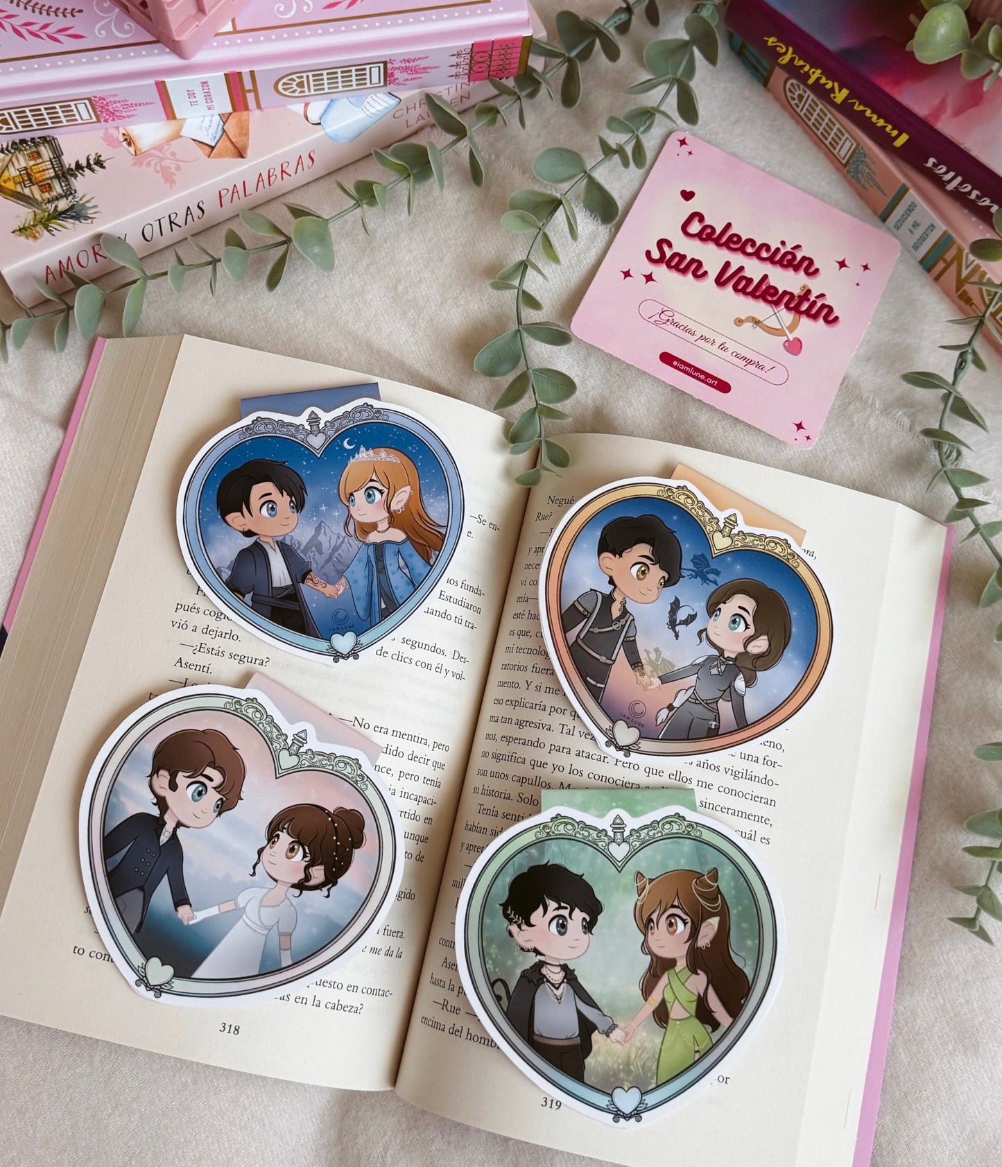 Marcapáginas parejas literarias